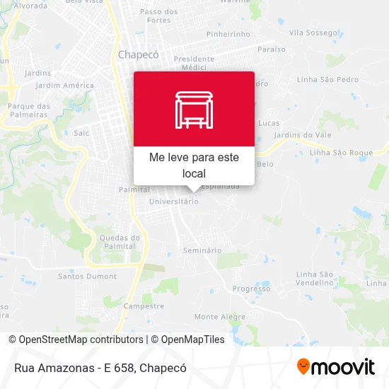 Rua Amazonas - E 658 mapa