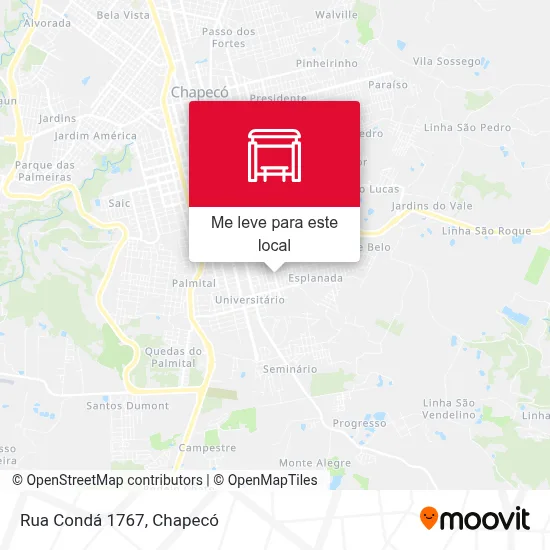 Rua Condá 1767 mapa