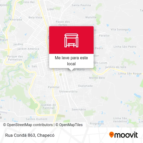 Rua Condá 863 mapa