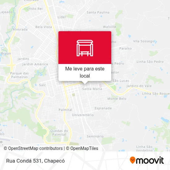 Rua Condá 531 mapa