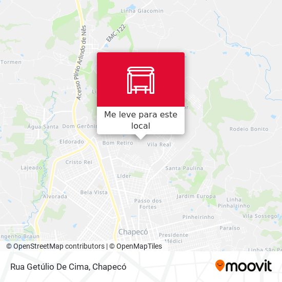 Rua Getúlio De Cima mapa