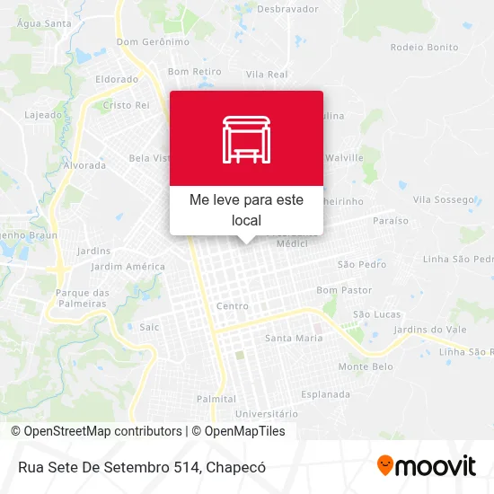 Rua Sete De Setembro 514 mapa