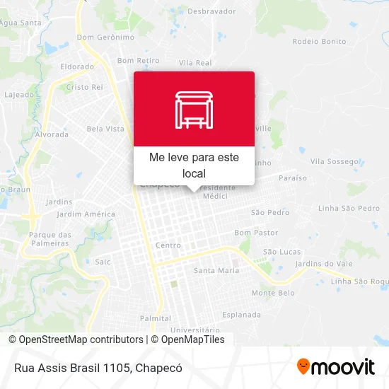 Rua Assis Brasil 1105 mapa
