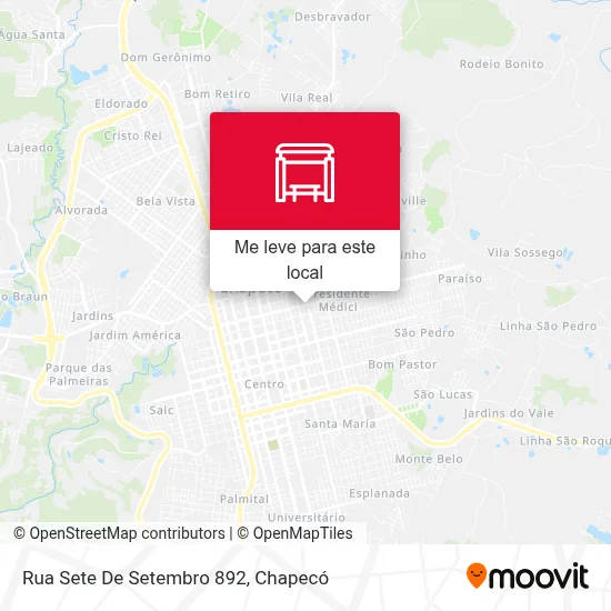 Rua Sete De Setembro 892 mapa