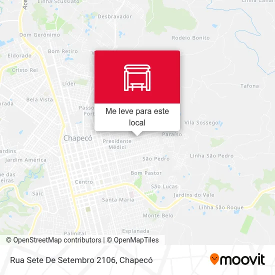 Rua Sete De Setembro 2106 mapa