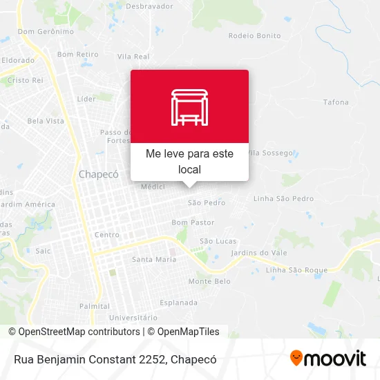 Rua Benjamin Constant 2252 mapa