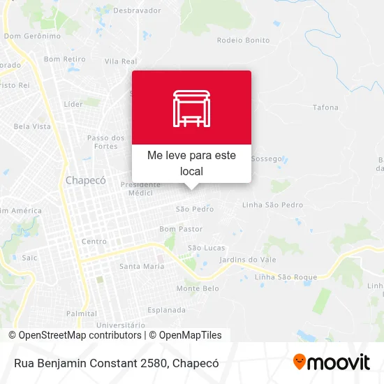 Rua Benjamin Constant 2580 mapa