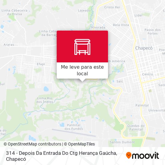 314 - Depois Da Entrada Do Ctg Herança Gaúcha mapa