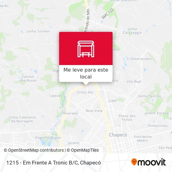 1215 - Em Frente A Tronic B/C mapa