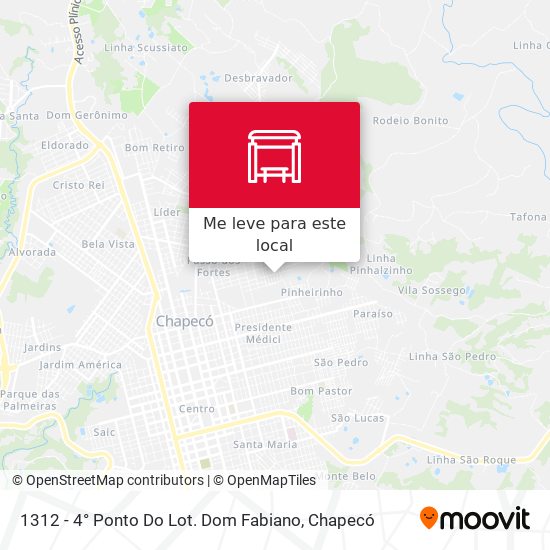 1312 - 4°  Ponto Do Lot. Dom Fabiano mapa