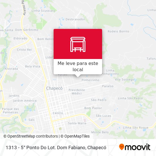 1313 - 5°  Ponto Do Lot. Dom Fabiano mapa