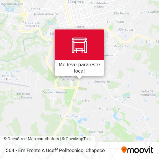 564 - Em Frente À Uceff Politécnico mapa