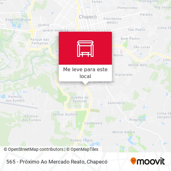 565 - Próximo Ao Mercado Reato mapa