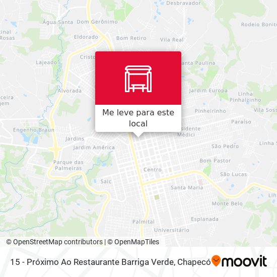 15 - Próximo Ao Restaurante Barriga Verde mapa