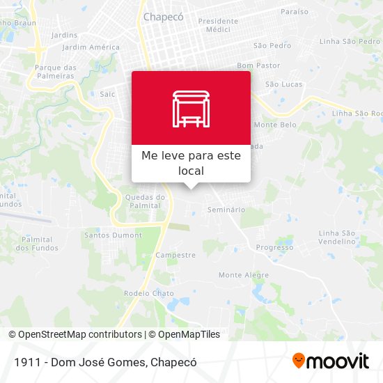 1911 - Dom José Gomes mapa