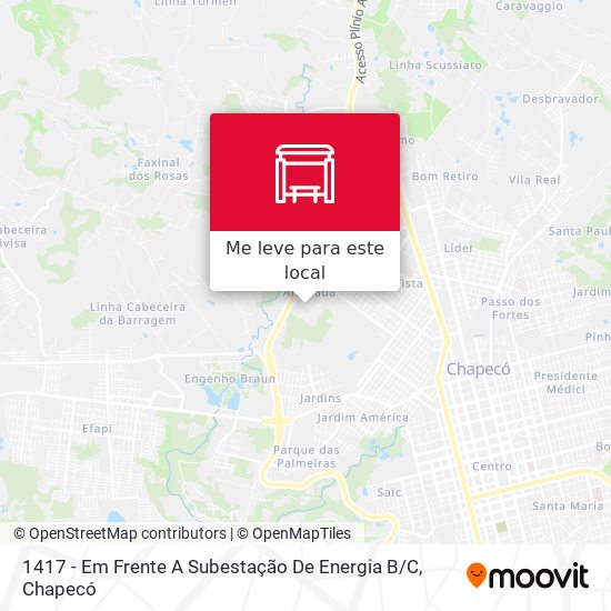 1417 - Em Frente A Subestação De Energia B / C mapa