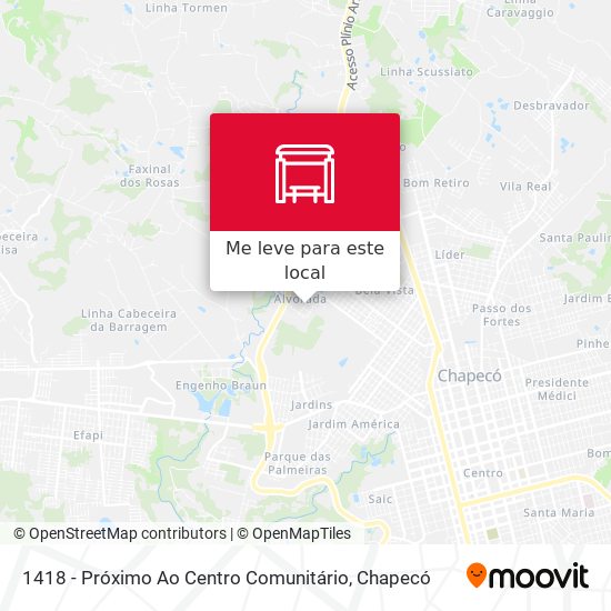 1418 - Próximo Ao Centro Comunitário mapa