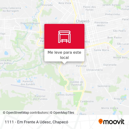 1111 - Em Frente A Udesc mapa