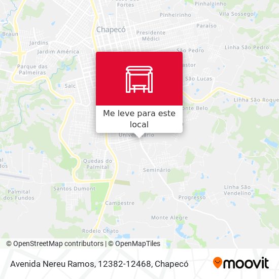 Avenida Nereu Ramos, 12382-12468 mapa