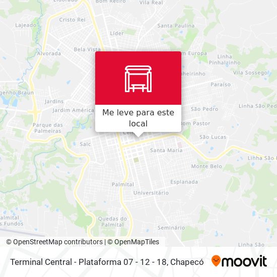 Terminal Central - Plataforma 07 - 12 - 18 mapa