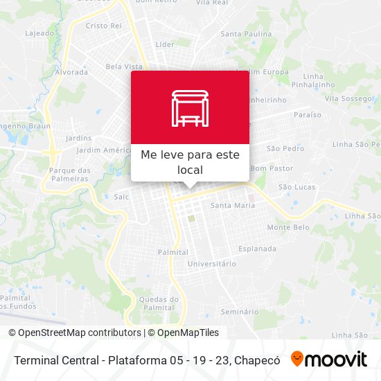 Terminal Central - Plataforma 05 - 19 - 23 mapa