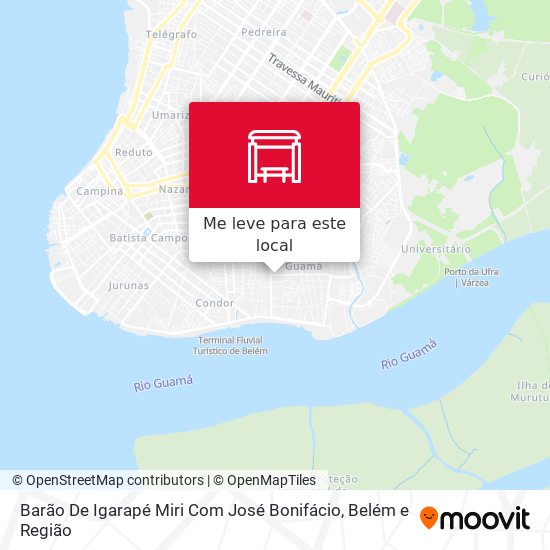 Barão De Igarapé Miri Com José Bonifácio mapa