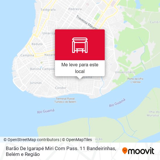 Barão De Igarapé Miri Com Pass. 11 Bandeirinhas mapa