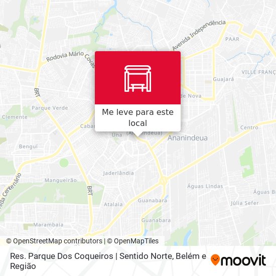 Res. Parque Dos Coqueiros | Sentido Norte mapa