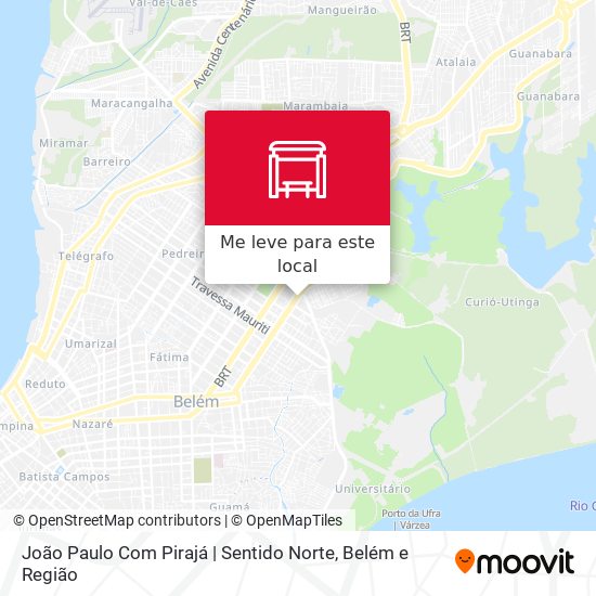 João Paulo Com Pirajá | Sentido Norte mapa