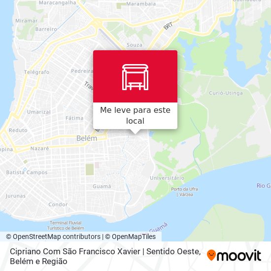 Cipriano Com São Francisco Xavier | Sentido Oeste mapa
