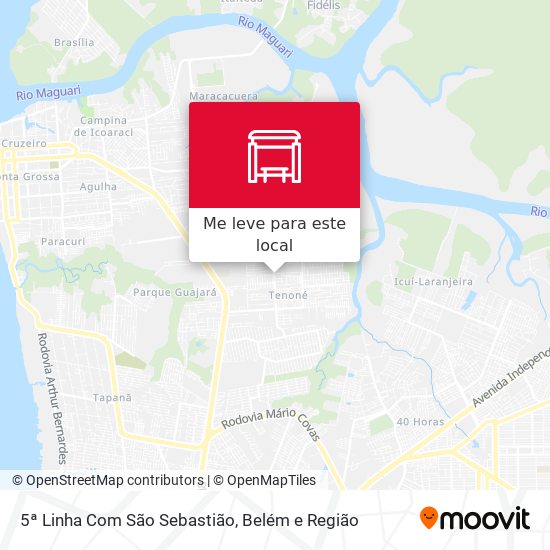 5ª Linha Com São Sebastião mapa