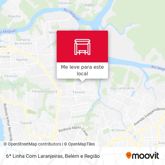 6ª Linha Com Laranjeiras mapa