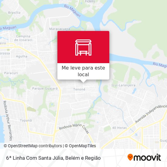 6ª Linha Com Santa Júlia mapa