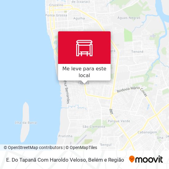 E. Do Tapanã Com Haroldo Veloso mapa