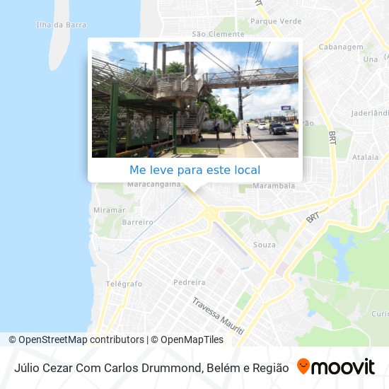 Júlio Cezar Com Carlos Drummond mapa