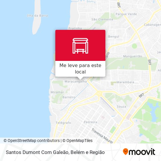 Santos Dumont Com Galeão mapa