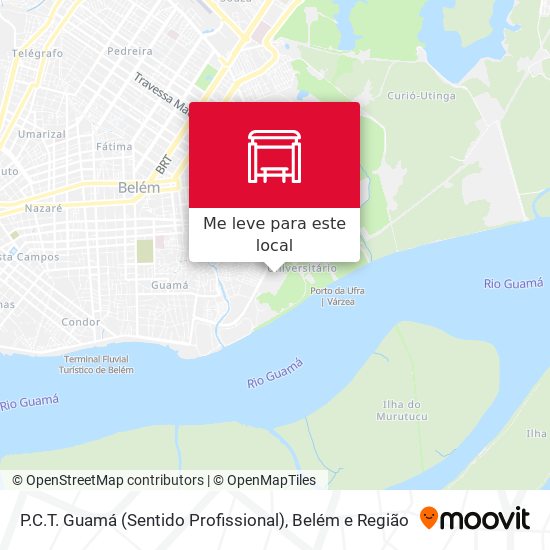 P.C.T. Guamá (Sentido Profissional) mapa