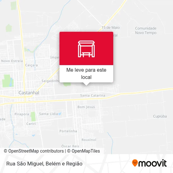 Rua São Miguel mapa