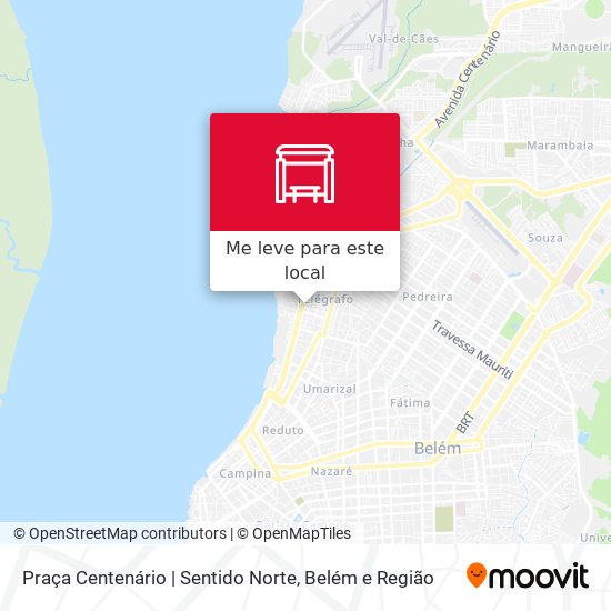 Praça Centenário | Sentido Norte mapa