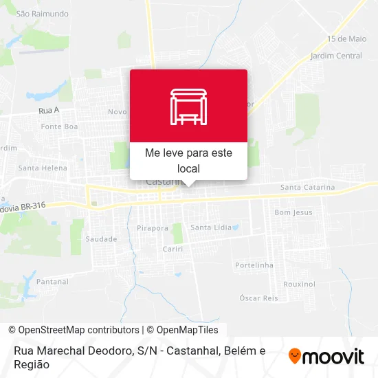 Rua Marechal Deodoro, S / N - Castanhal mapa