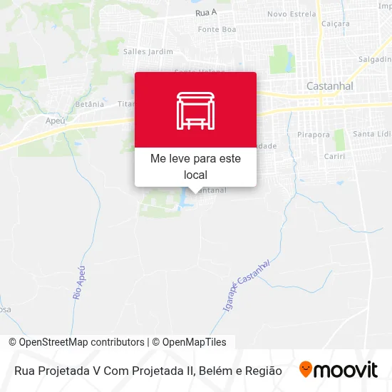 Rua Projetada V Com Projetada II mapa