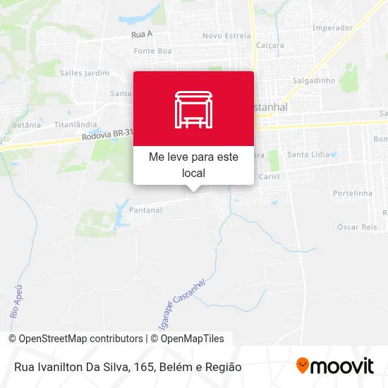 Rua Ivanilton Da Silva, 165 mapa