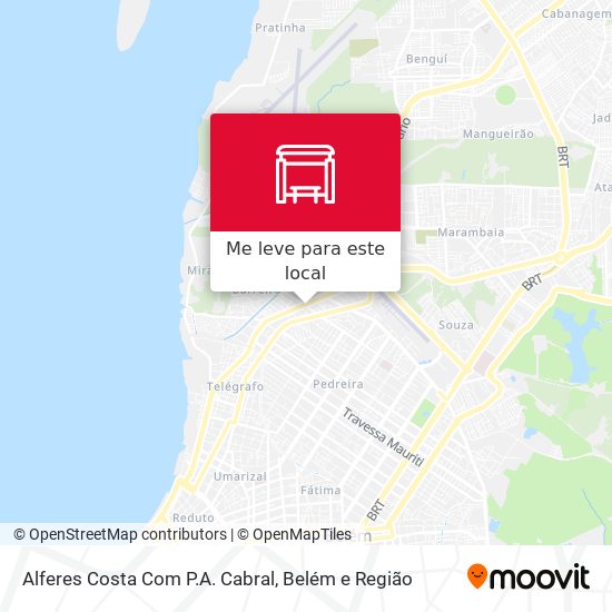 Alferes Costa Com P.A. Cabral mapa