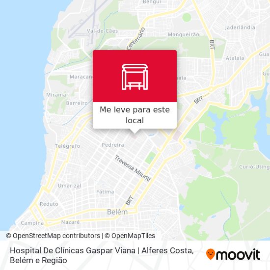 Hospital De Clínicas Gaspar Viana | Alferes Costa mapa