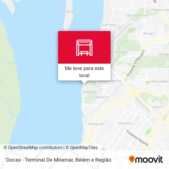 Docas - Terminal De Miramar mapa