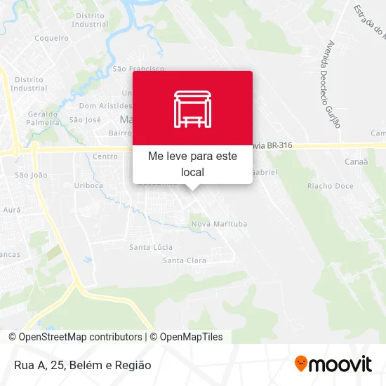 Rua A, 25 mapa