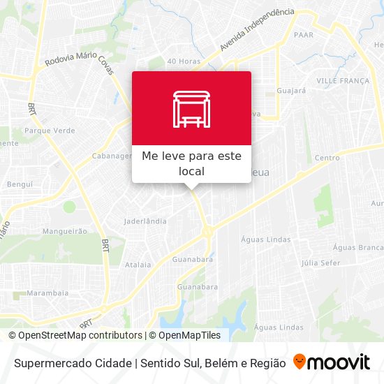 Supermercado Cidade | Sentido Sul mapa