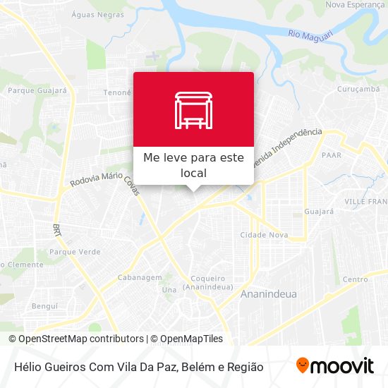 Hélio Gueiros Com Vila Da Paz mapa