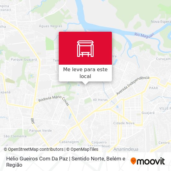 Hélio Gueiros Com Da Paz | Sentido Norte mapa