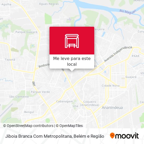 Jiboia Branca Com Metropolitana mapa